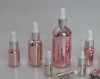 latest pink essential oil bottle 5-100ml with white caps