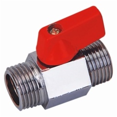 Brass Male Thread Mini Ball Valve With Chrome Plated