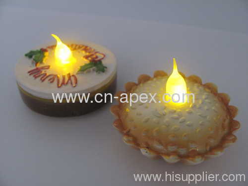 LED christmas cake candle light