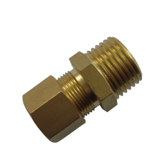 Brass Male Coupler Fittings With Nut Pipe Fitting