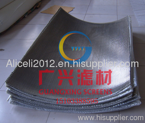 sell stainless steel gap0.02mm rundown screen for wastewater treatment