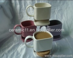 Ceramic biscuit coffee mug