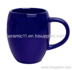 Blue ceramic mug