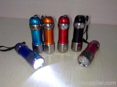 9 pieces led flashlight with magnetic on body