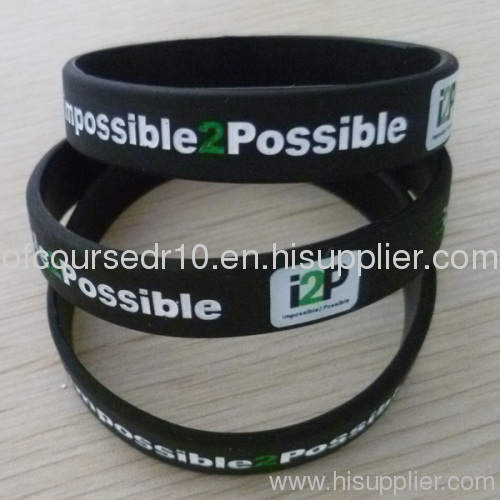 Customized logo bracelet; silicone wristband; promotional gifts