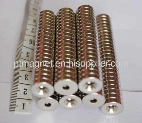 Countersunk Neodymium Ring Magnets