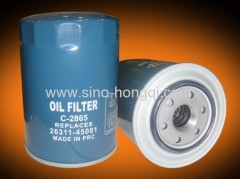 Auto oil filter 26311-45001 / C-2865 for HYUNDAI