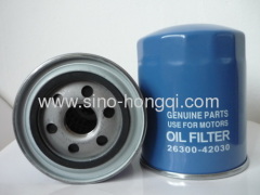 Auto oil filter 26300-42030 for HYUNDAI