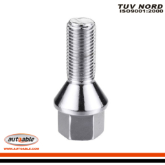 Wheel plated lug nuts and bolts