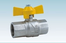 Brass Gas Ball Valve With Nickle plated