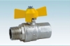 Brass FxM Thread Gas Ball Valve With Aluminium Butterfly Handle