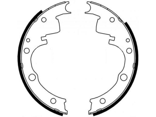 Rear Brake Shoe Set for DAF 400-Serie Box OEM SR 3157755