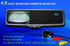 4.3 Inch Rearview Mirror Monitor with bluetooth support car camera