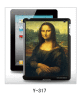 Mona Lisa picture 3d iPad cover from China manufactuer,pc case rubber coated,multiple colors available