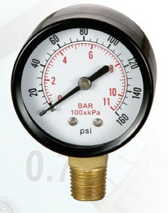 Pneumatic Vertical Pressure Gauge