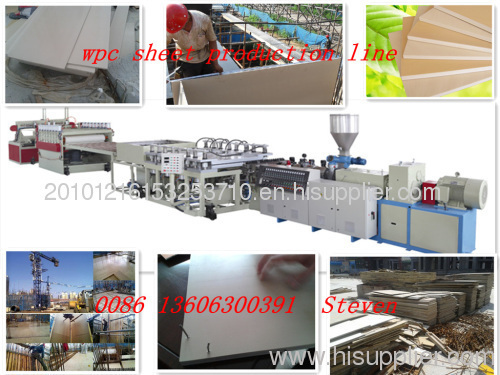 wpc foam sheet production line