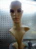 Fashion male standing mannequins head without hair