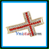Supply sideway cross beads for shamballa bracelet for necklace