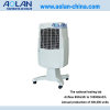 Evaporative air cooler for household