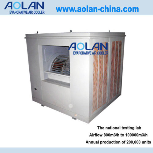 Evaporative air cooler for industry of airflow 40000m3/h