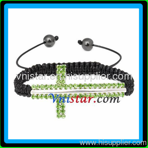 Cross bracelet for summer season, 2012 trendy cross bracelets