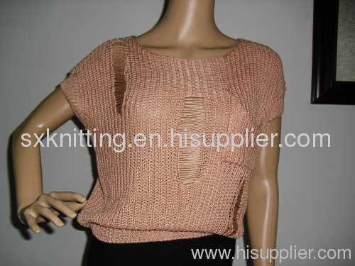 Ladies long sleeved knit dress