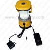 LED solar camping light with compass