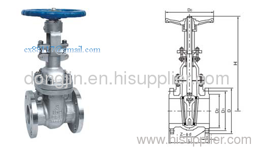 API flanged gate valve