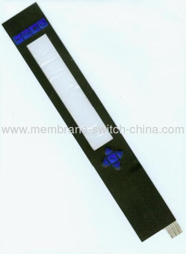 membrane key switch with LCD window