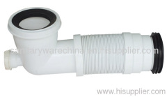 PVC Flexible WC Connector 90 Degree With Vent