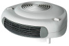Fan heater with metalic front grill