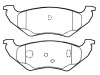 Rear Brake Pad Set for CHEVROLET TAHOE OEM F1VY-2200-A