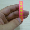 heart-shaped silicone wristband