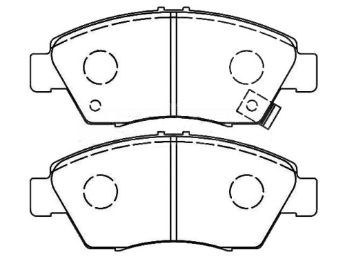 Front Brake Pad Set for HONDA OEM 45022-504-V10