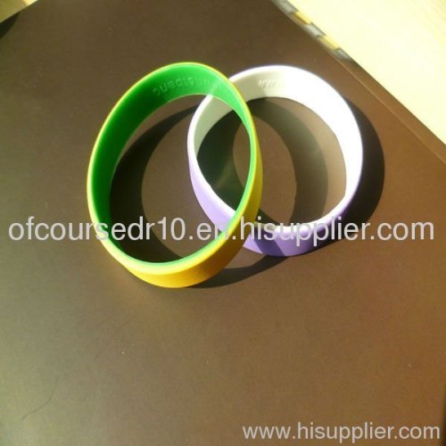 promotion silicone wristband with different color