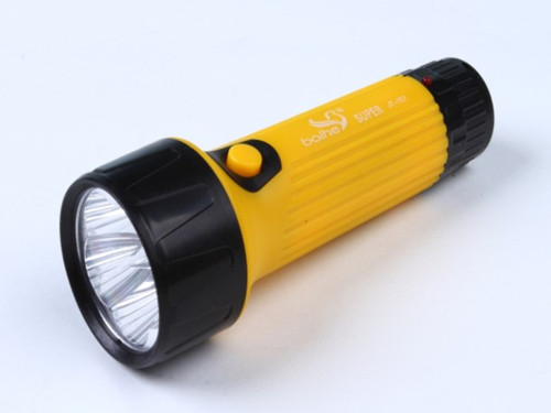 Yellow And Black LED Rechargeable flashlight