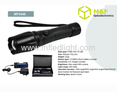 Power light 5 mode cree led torch lighting zoomable zoom in/out set