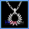 Shamballa necklace VSN046 with olive branch pendant