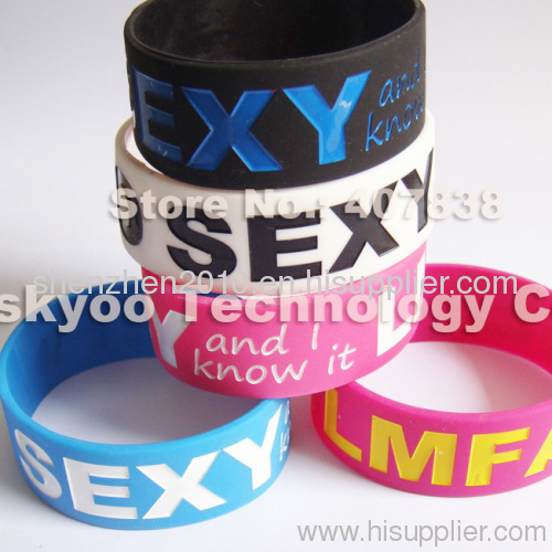 sexy and i know it wristbands ,lmfao bracelet , party rock people