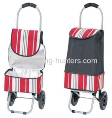 Folding Shopping trolley with coolerbag