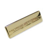 golden metal label/nameplate/tag