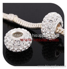 Vnistar 925 sterling silver crystal bead