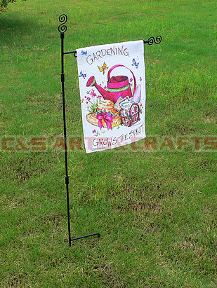 custom waterpot garden flag