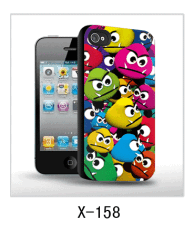 Anger face pictures iPhone 4 cover,pc case rubber coated,with 3d picture