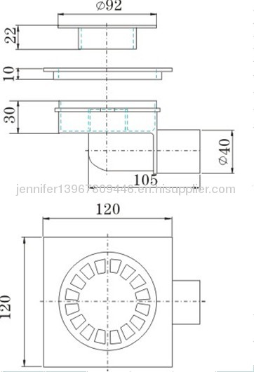 BRASS SHOWER TRAP/SHOWER TRAP ADK-38 manufacturer from China NINGBO ...