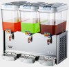 Cold and hot juice dispenser machine with mixing leaf