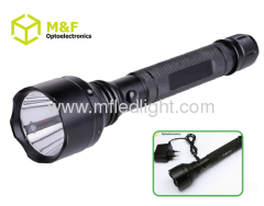 Strong police 3W cree led 4-modes rechargeable flashlight high power with AC/DC recharge