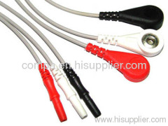 DIN 3LD SNAP ECG CABLE