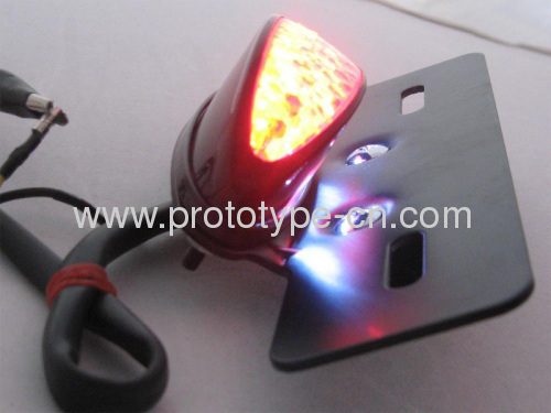 Custom LED tail lights motorcycle shell