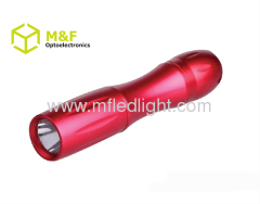 Pocket mini led flashlight high power 0.5W red led aluminum torch